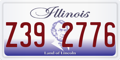 IL license plate Z392776