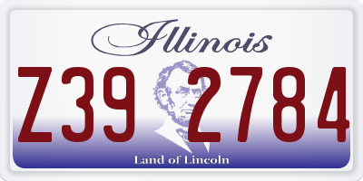 IL license plate Z392784