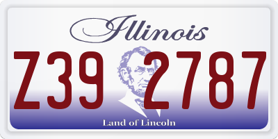 IL license plate Z392787