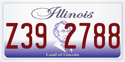 IL license plate Z392788