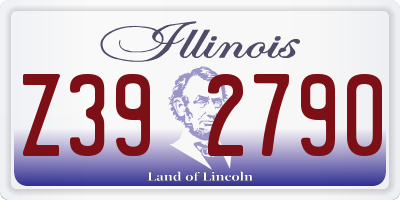 IL license plate Z392790