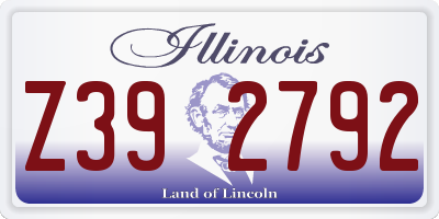 IL license plate Z392792
