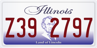 IL license plate Z392797