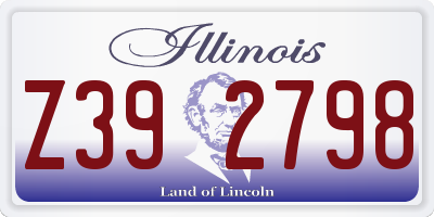 IL license plate Z392798