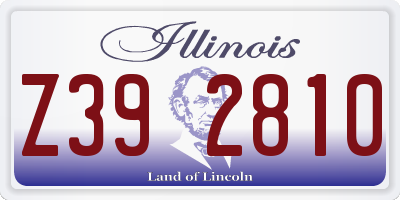 IL license plate Z392810