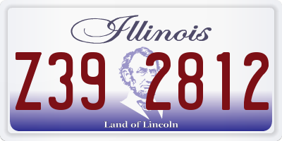IL license plate Z392812