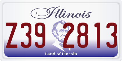 IL license plate Z392813