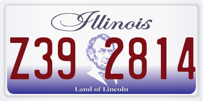 IL license plate Z392814