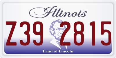 IL license plate Z392815