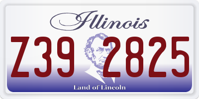 IL license plate Z392825