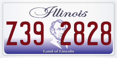 IL license plate Z392828