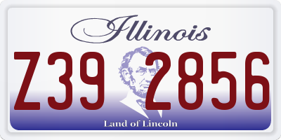 IL license plate Z392856