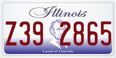IL license plate Z392865