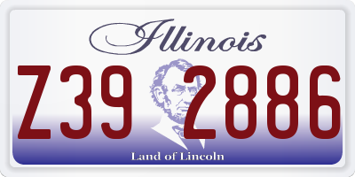 IL license plate Z392886