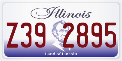 IL license plate Z392895