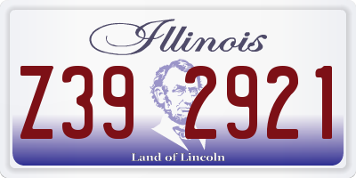 IL license plate Z392921