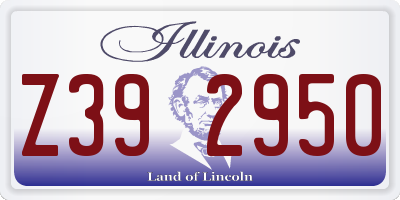IL license plate Z392950