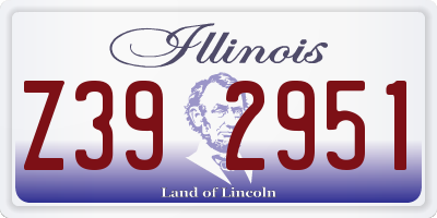 IL license plate Z392951