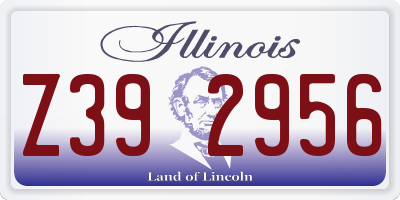 IL license plate Z392956