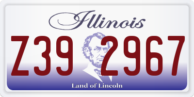 IL license plate Z392967