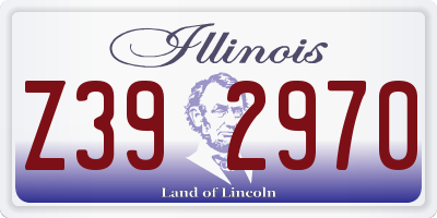 IL license plate Z392970