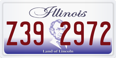 IL license plate Z392972