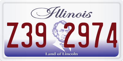IL license plate Z392974