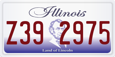 IL license plate Z392975