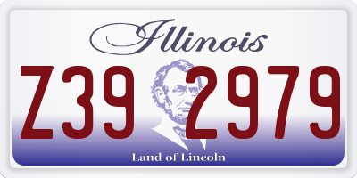 IL license plate Z392979
