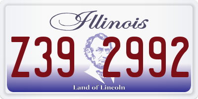 IL license plate Z392992