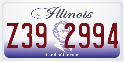 IL license plate Z392994