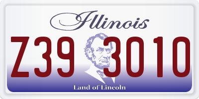 IL license plate Z393010
