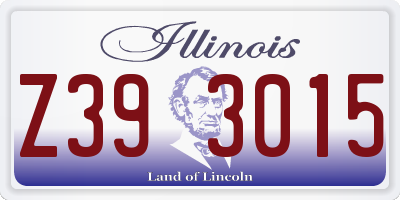 IL license plate Z393015