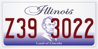 IL license plate Z393022