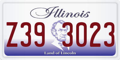 IL license plate Z393023