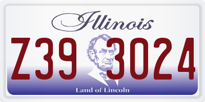 IL license plate Z393024