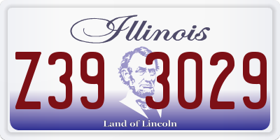 IL license plate Z393029
