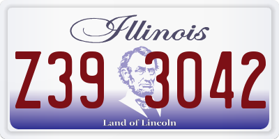 IL license plate Z393042