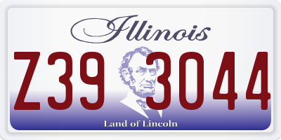 IL license plate Z393044