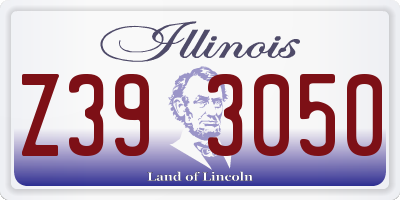 IL license plate Z393050