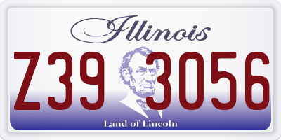 IL license plate Z393056