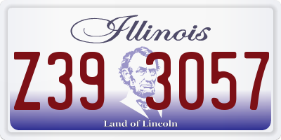 IL license plate Z393057