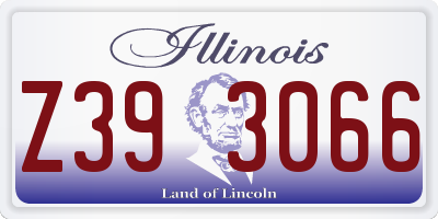 IL license plate Z393066