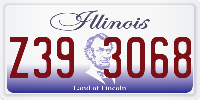 IL license plate Z393068