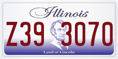 IL license plate Z393070