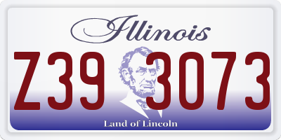 IL license plate Z393073
