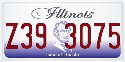 IL license plate Z393075