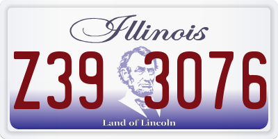 IL license plate Z393076
