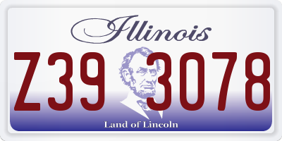 IL license plate Z393078
