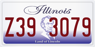 IL license plate Z393079